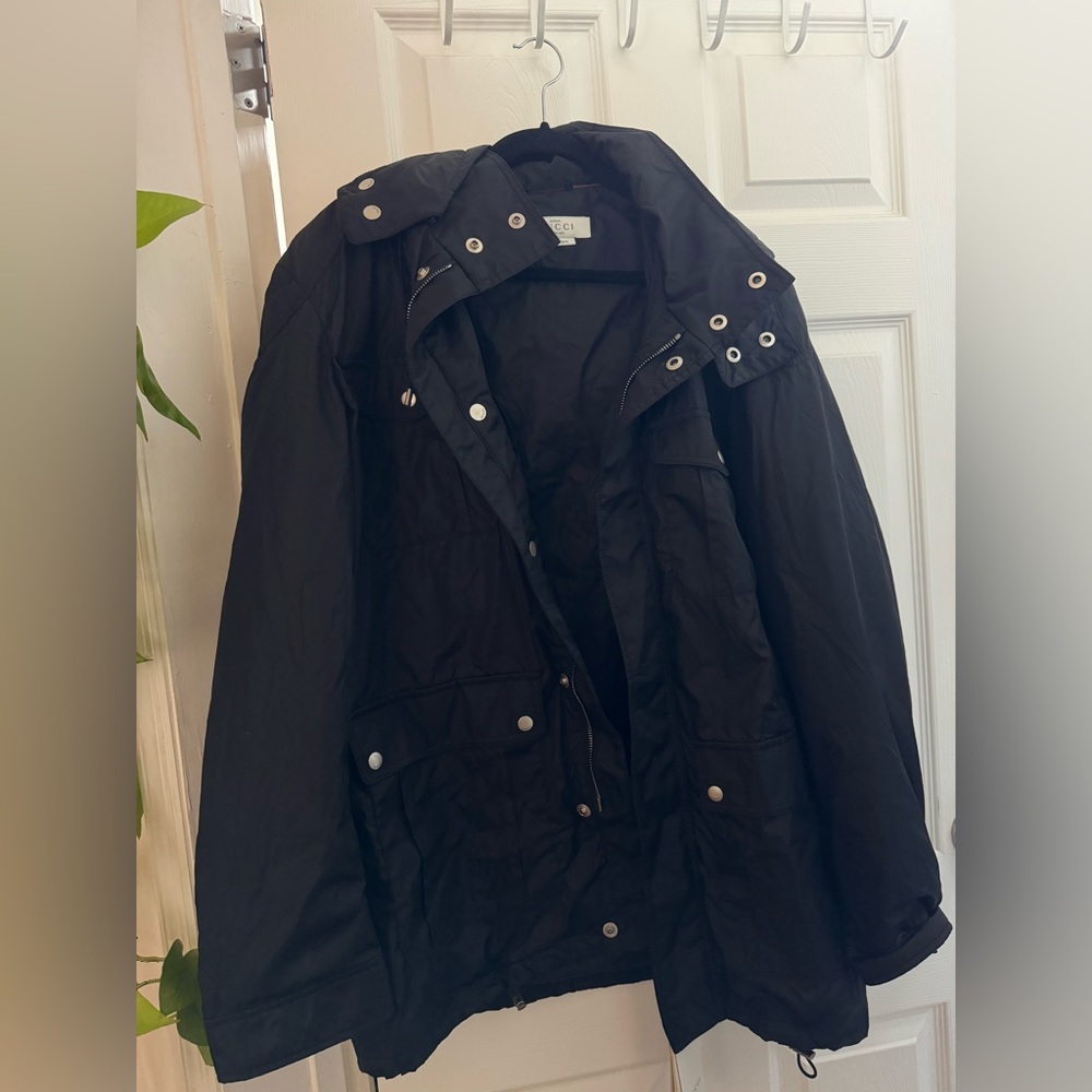 authentic gucci uniform utility jacket